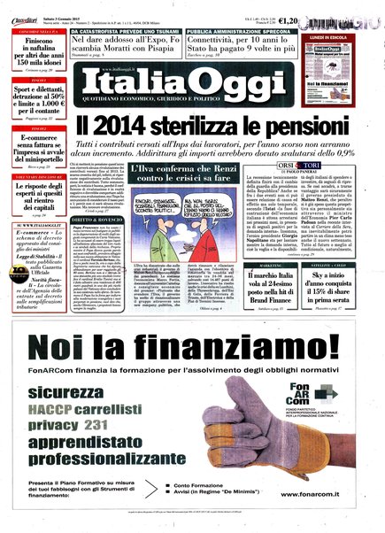 Italia oggi : quotidiano di economia finanza e politica